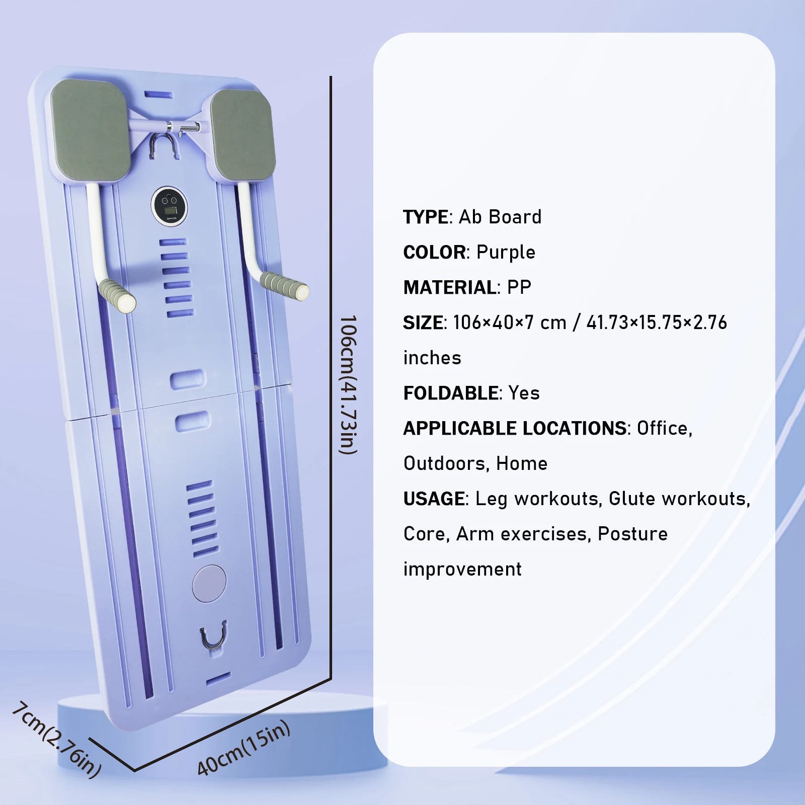 U.S FAST SHIPPING!!! Adjustable Pilates Board, Home Workout | Ab & Push-Up Workout Board- Yoga